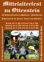 Offizeller Flyer zum Mittelalterfest - Klicken zum vergrössern