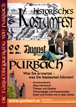 Offizeller Flyer zum Mittelalterfest - Klicken zum vergrössern